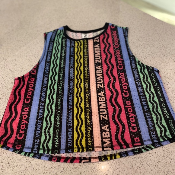 Zumba X Crayola Color the Dance Floor Tank - Size XS - Picture 3 of 5